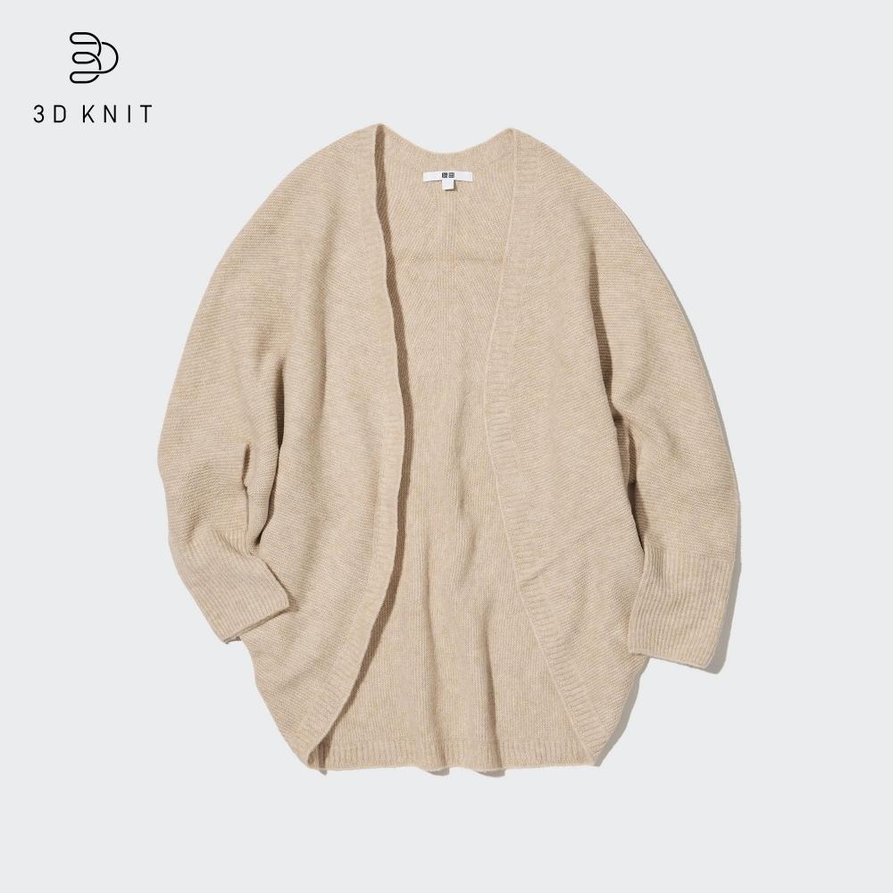 

UNIQLO JAPAN 3D кардиган из пряжи суфле с длинными рукавами