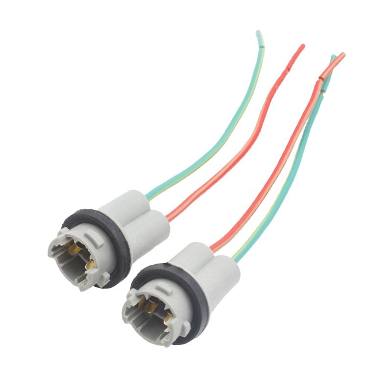 2x 501 T10 W5W Automobile Small LED Light Bulb Plug Wedge Hard Adaptor Socket Connector Car Lamp Holder Adapters Base