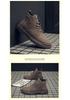Men's Autumn/Winter Lace-up High-top Velvet Martin Boots - Casual Flat Bottom Trendy Style