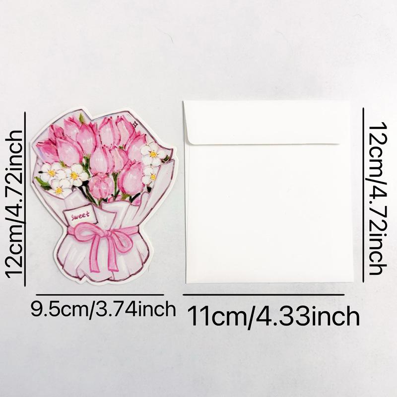 3D Retro Foldable Christmas Tree Greeting Card with Envelope - Perfect for Best Friends or Couples.