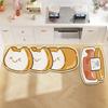 Bread Printed Kitchen Carpet Non-slip Rugs Cute Sushi Cartoon Entrance Doormat Washable Door Rugs Carpet Bathroom Home Decor