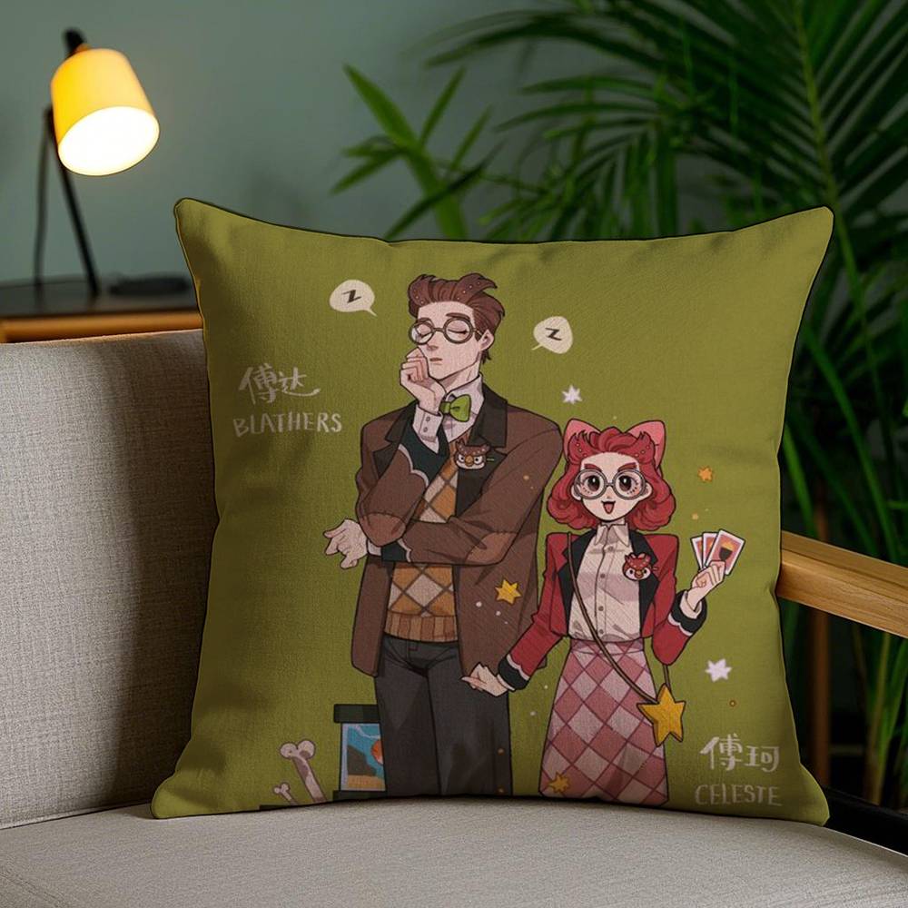 Game Movie C-Celeste Pillow Case Office Sofa Dorm Chair Back Short Plush Double-sided Printing Home Cushion Cover