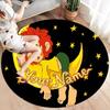 Lion Dreams Custom Name Round Area Rug Carpet Rug For Living Room Bedroom Sofa Playroom Decor Nonslip Floor Mat