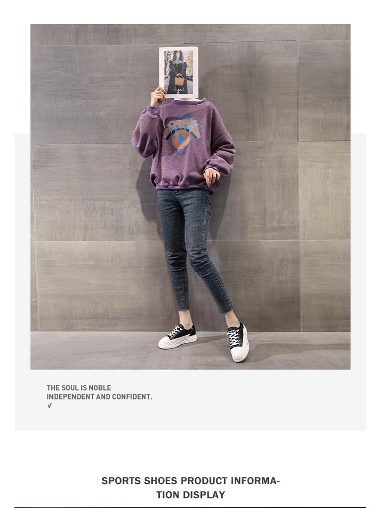 Women's Genuine Leather White Sneakers - Versatile, Lightweight, Comfortable Spring 2025 Sporty Platform Flats