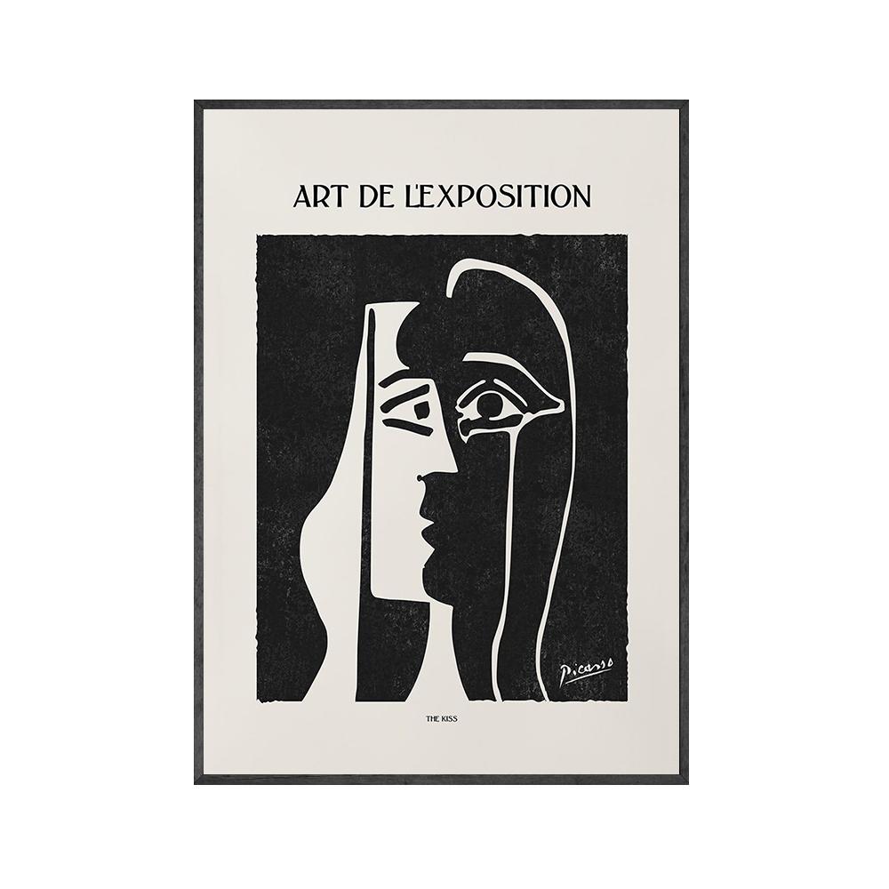 Retro Pablo Picasso Posters And Prints Abstract Neutral  Black  Wall Art Canvas Painting Pictures For Living Room Nordic Decor