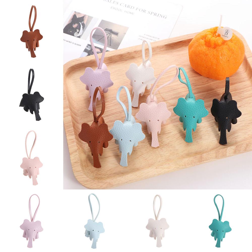 Cute Elephant Keychain Pendant Funny Car Key Chain Accessories Mini Animal Doll Key Ring  Men