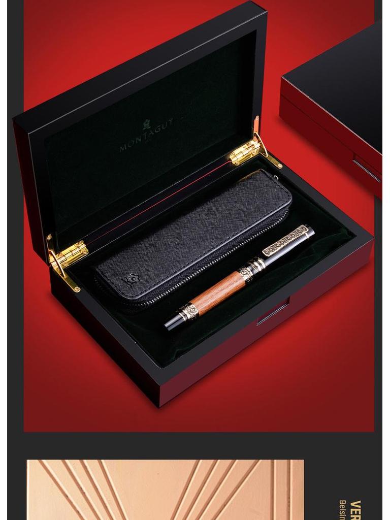 Montagut Legend Series Men's Calligraphy Fountain Pen with Bent Nib for Artistic Practice