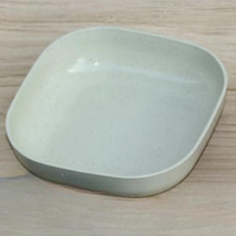 

Набор столовых приборов Wheatgrass, переносная посуда, набор тарелок, посуда для пикника, набор тарелок, экологически чистая тарелка из пластика