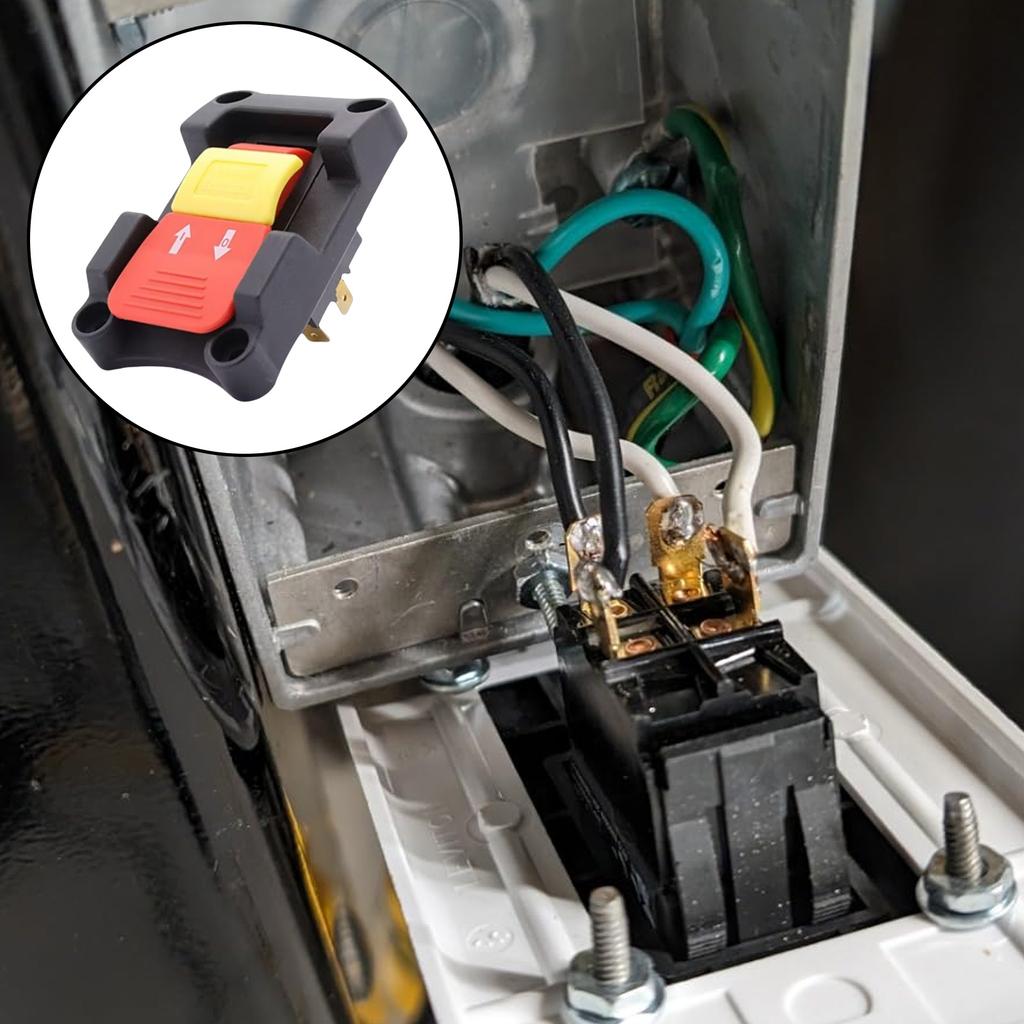 Table Saw Switch Replacement Double Throw Function Safety Power Tool Switch Paddle On/Off Switch Easy to Install