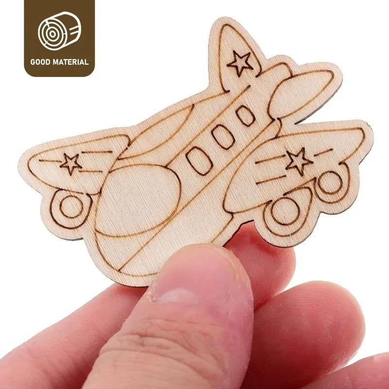 25PCS Unfinished Wood Truck Cutouts Crafts Truck Party Game Favors Vehicles DIY Tags for Home Party Decoration Craft