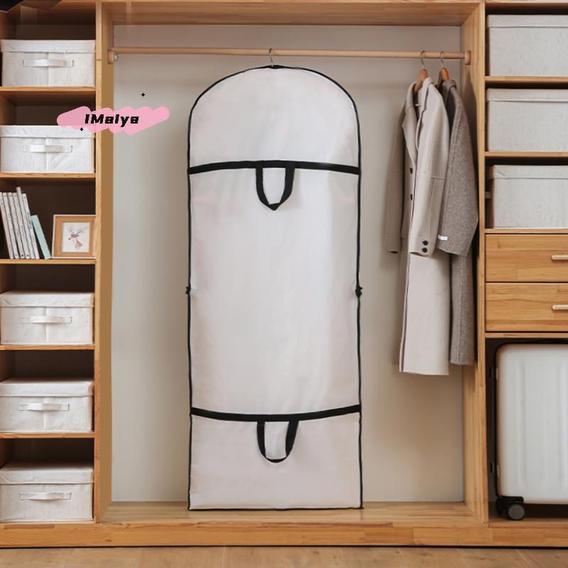 M-Clothes Hanging Dust Cover Wedding Dress Cover Suit Coat Storage Bag Transparent Fully Enclosed Clothes Cover With Zipper