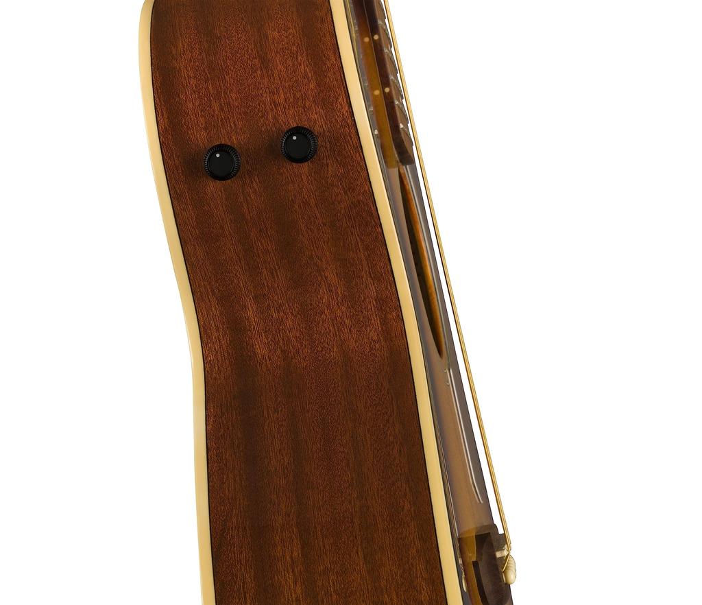 Fender Fender Electric Acoustic Guitar Newporter Walnut Gold Sunburst with Soft Case Player, Fingerboard, Pickguard,