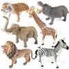 Children's Farm Animal Models: Cow, Pig, Rooster, Donkey, Duck, Cat, Sheep - Plastic Toy Set