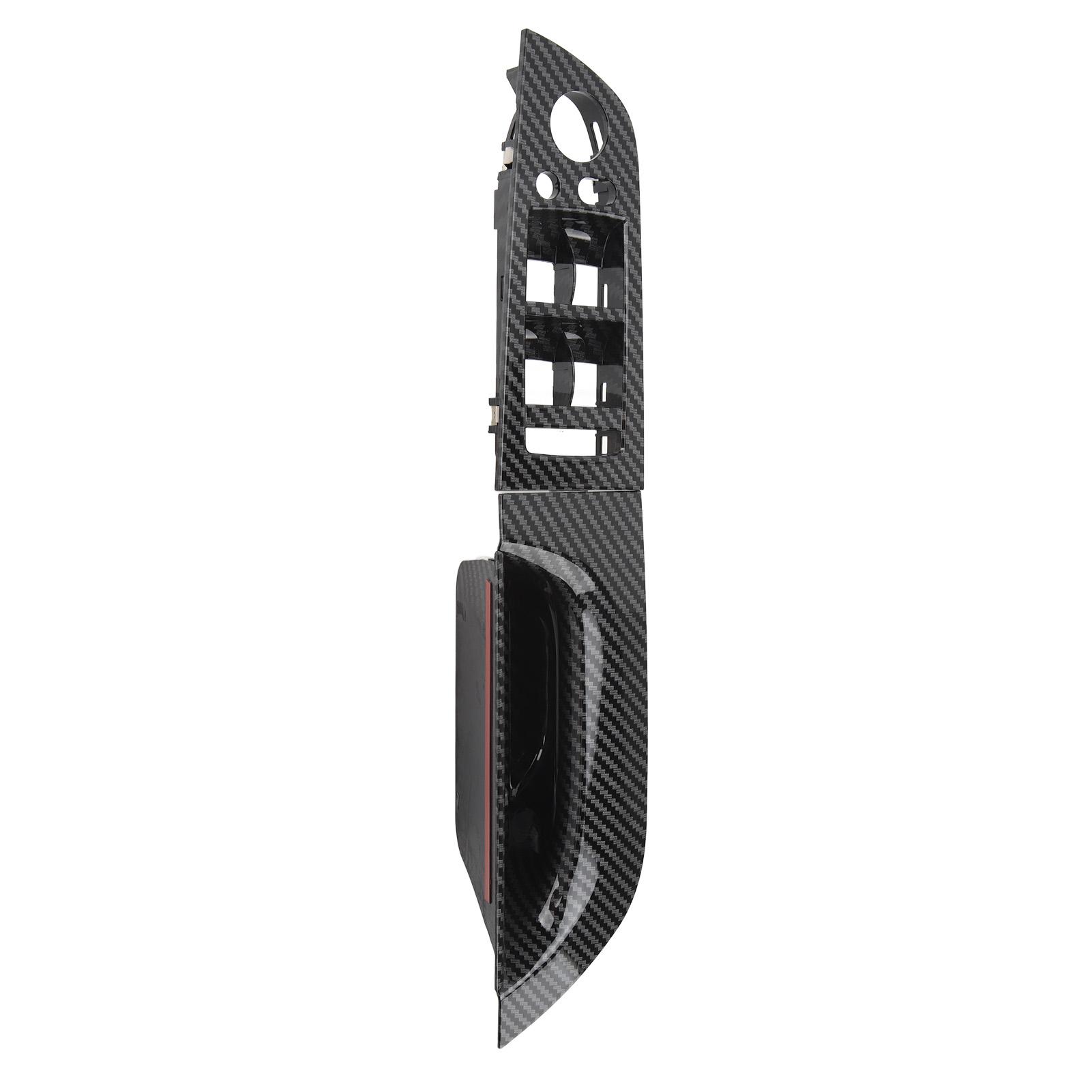 Igeteck Unisex Window Switch Armrest Panel Driver Side Door Inner Panel For 3 Series E90 Sedan Lci 2009 To 2011 Carbon Fiber Style