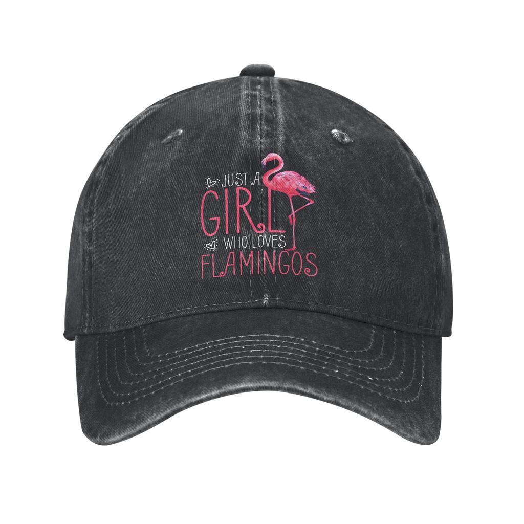 Fashion Our Flock Rocks Flamingo Baseball Caps Unisex Women Distressed Cotton Sun Cap Outdoor All Seasons Travel Gift Caps Hat