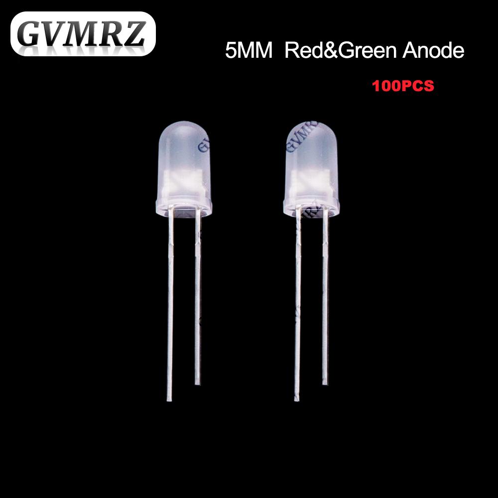 Frosted LED Diode Indicator 3mm 5mm Single & Red-Green Bi-Color Common Anode / Cathode