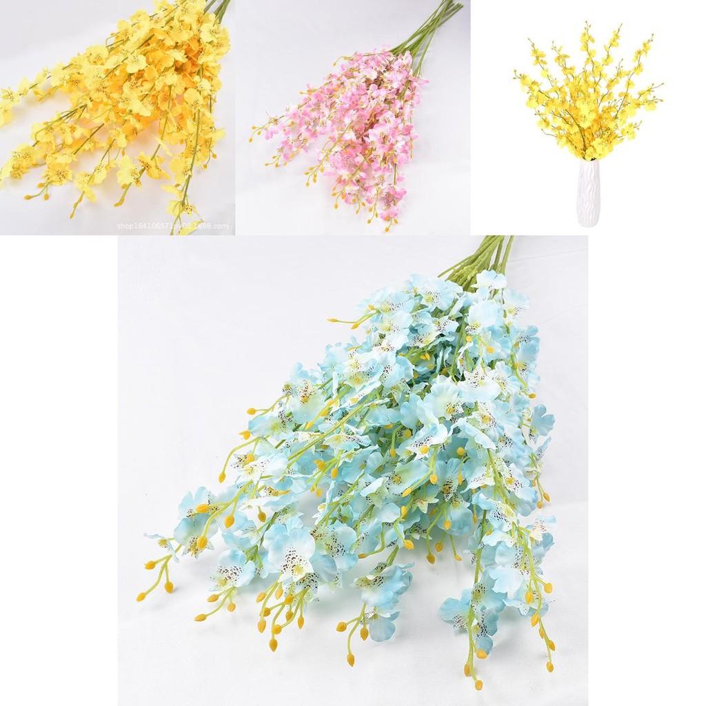 Fivebranch Oncidium Artificial Arrangement For Photography Party And Indoor Decor With Realistic Look