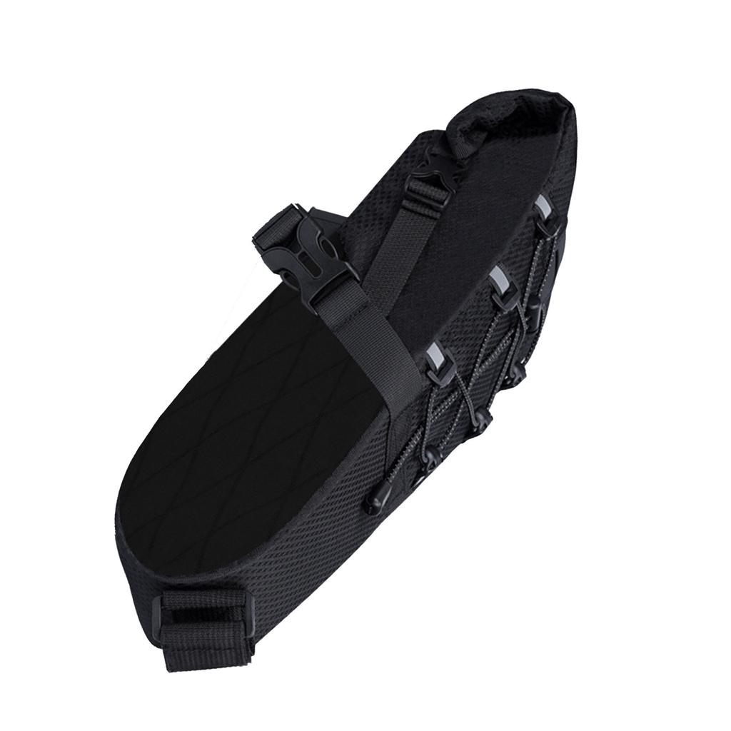 Bike Saddle Bag 5.8L Large Capacity Under Seat Pack for Mountain Road Bikes Long Distance Travel Black