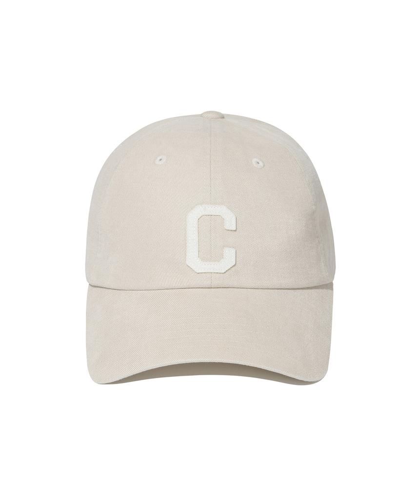 COVERNAT C-Logo Cozy Fit Washed Ball Cap Beige