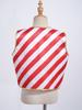 Unisex Kids Party Vest Christmas Striped Costume Waistcoat with Button Front for Performance