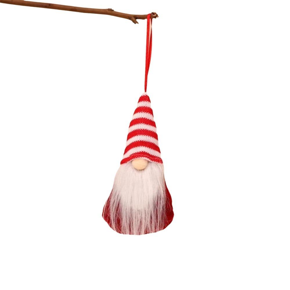 Plush Christmas Gnome Pendant Faceless Tomte Ornaments Unique Christmas Tree Hanging Doll New Year