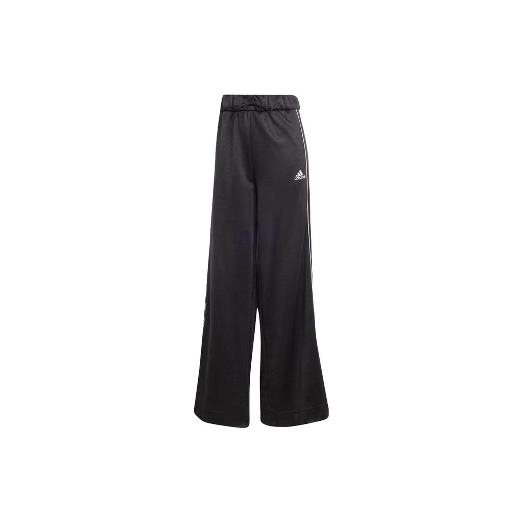 adidas Chándal de Equipo Deportivo con Bloque de Color a Rayas, Chaqueta con Cuello Alto y Pantalón Largo, Conjunto Deportivo Casual, Chándal para Mujer Negro IA3147