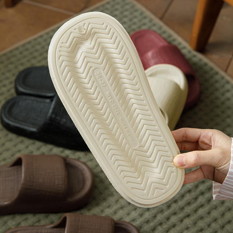 Couple slippers women's summer indoor home bathroom bath non-slip household thick bottom cool slippers women