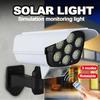 77LED Solar Wall Light Intelligent Motion Sensor with Remote Control 3 Modes Switching Outdoor Lighting for Home Gardens