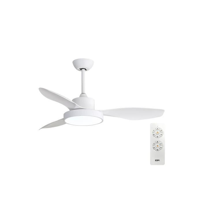 Null - Ventilateur De Plafond 120Cm Dc 38W + Luz 22W 2.160Lm 3.000K - 4.000K - 5.000K Mod. Ártico Edm