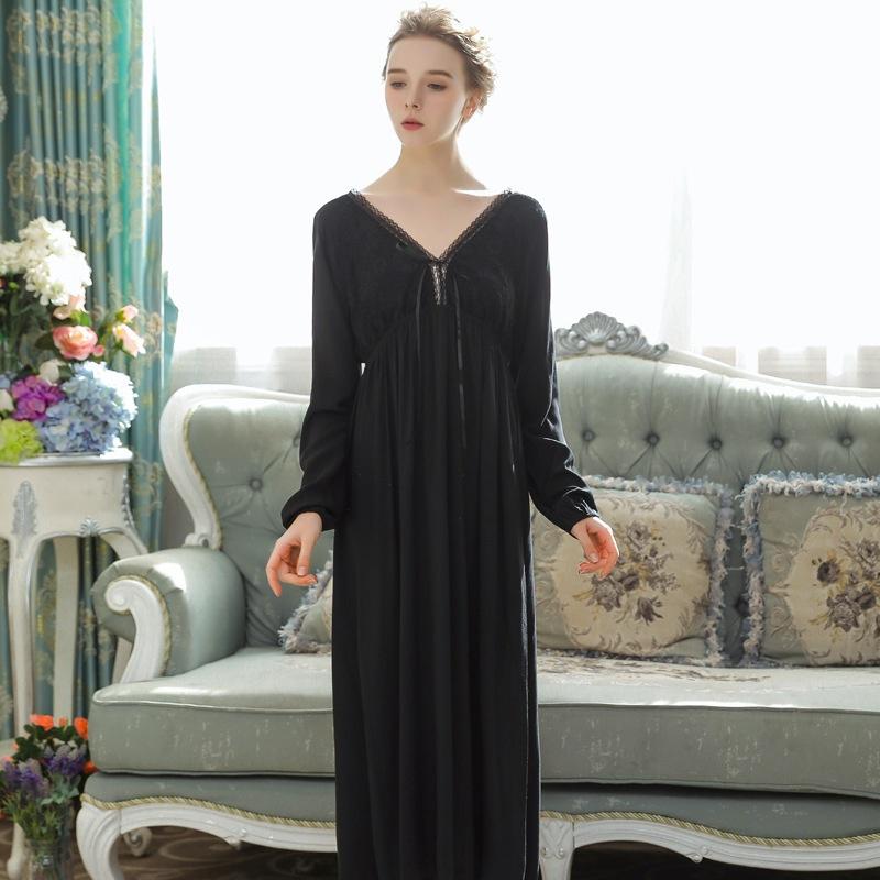 Buy Women Long-sleeved Nightdress 