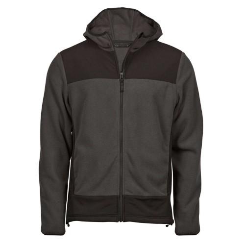 Tee Jays Mens Mountain Hooded Fleece Jacket