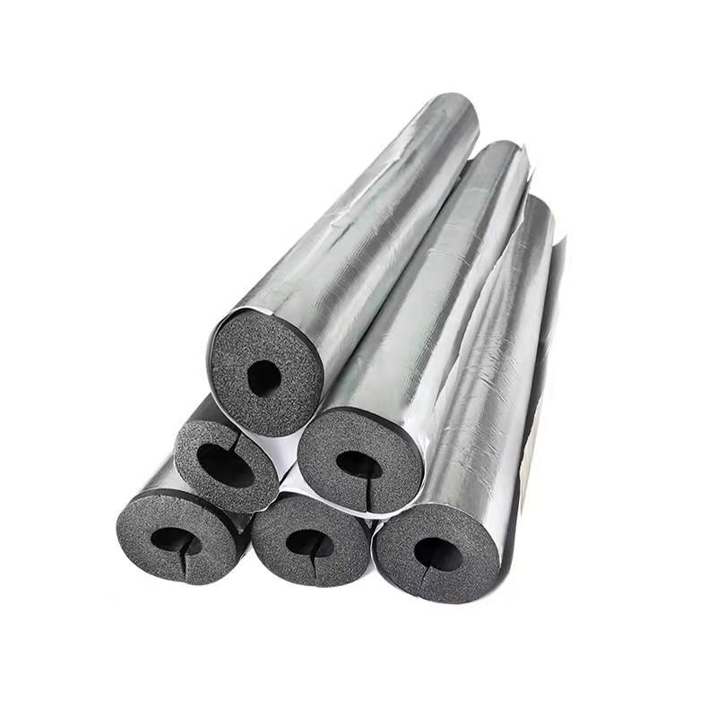 B1 Grade Flame Retardant Rubber-Plastic Insulation Pipe with Self-Adhesive Aluminum Foil for Fire Protection