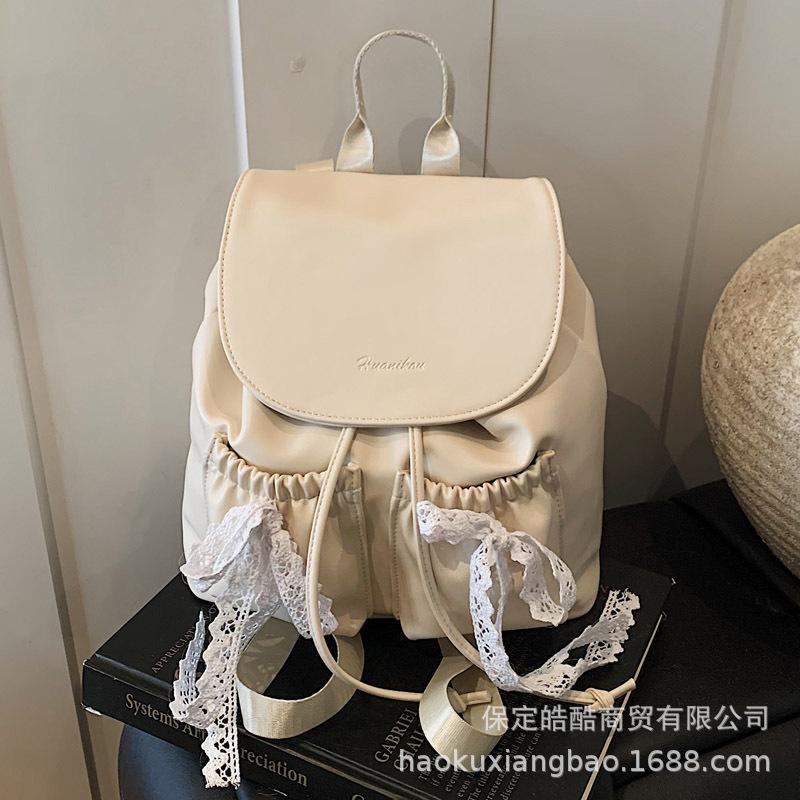 Niche Retro Backpack Women's 2025 New Spring and Summer Super Fire College British Style Schoolbag Casual Korean Backpack