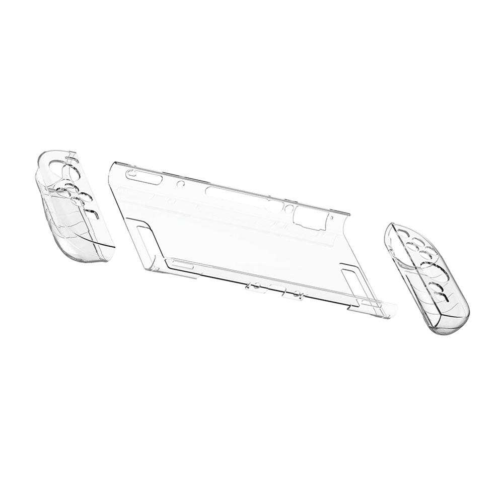 Clear Storage Case for NS Switch 2 Transparent PC Hard Case Protective Shell Cover Anti-Scratch Split Design Protector Cover