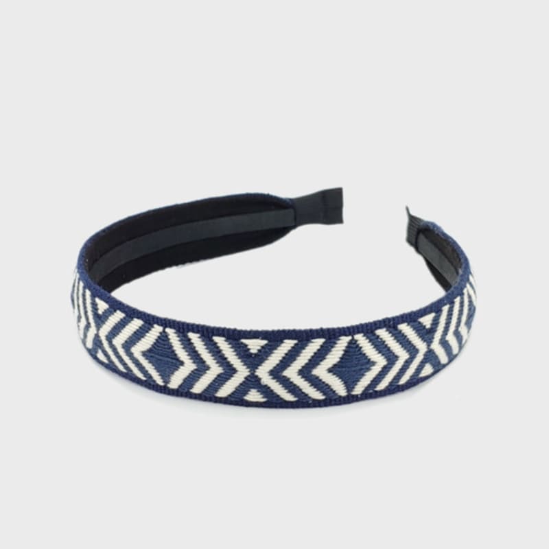 LALA Ethnic Hairband M-Navy#