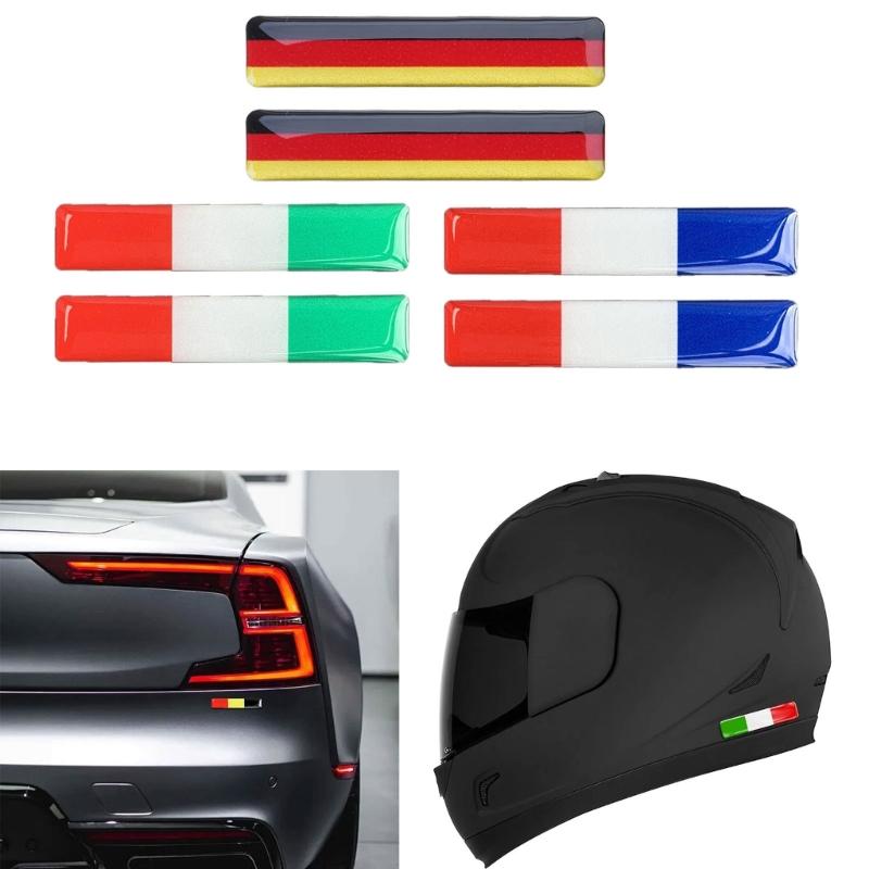 Tricolor Nation National Stickers Waterproof Decals For Vehicles Bikes Outdoor Gear