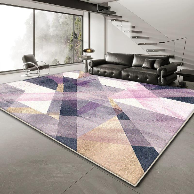 Tappeti Geometrici Nordici Grandi per Decorazione Soggiorno Casa Divano Tavolini da Caffè Tappeto 200x300 Camera da Letto Comodino Morbido Tappetino Antiscivolo