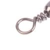 100Pcs Fishing Rolling Swivel Snap Drag Stainless Steel Fishhooks Barrel Swivel Fishing Line Connector Saltwater Freshwater