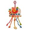 Baby Toddler Montessori Sensory Octopus Toy, Silicone Pull String, Multicolor, 13×27 Cm, SHEFEITE