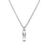 Shertz Square Crystal Pendant Necklace (14k)