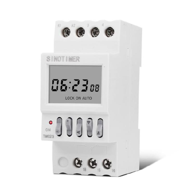 TM623 220V Digital Timer Switch for Lights Fans and Motors Single Pole