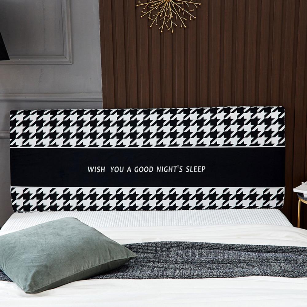 Nordic Nantong Bedside Cover Bedroom Bedside Backrest Cover Elastic Dustproof Soft Bag Fabric Protective Cover