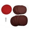 All Purpose Sanding Discs Kit for Efficient Material Sanding with 10pcs Mixed Grit Sandpapers Backing Pad & Drill Adapter
