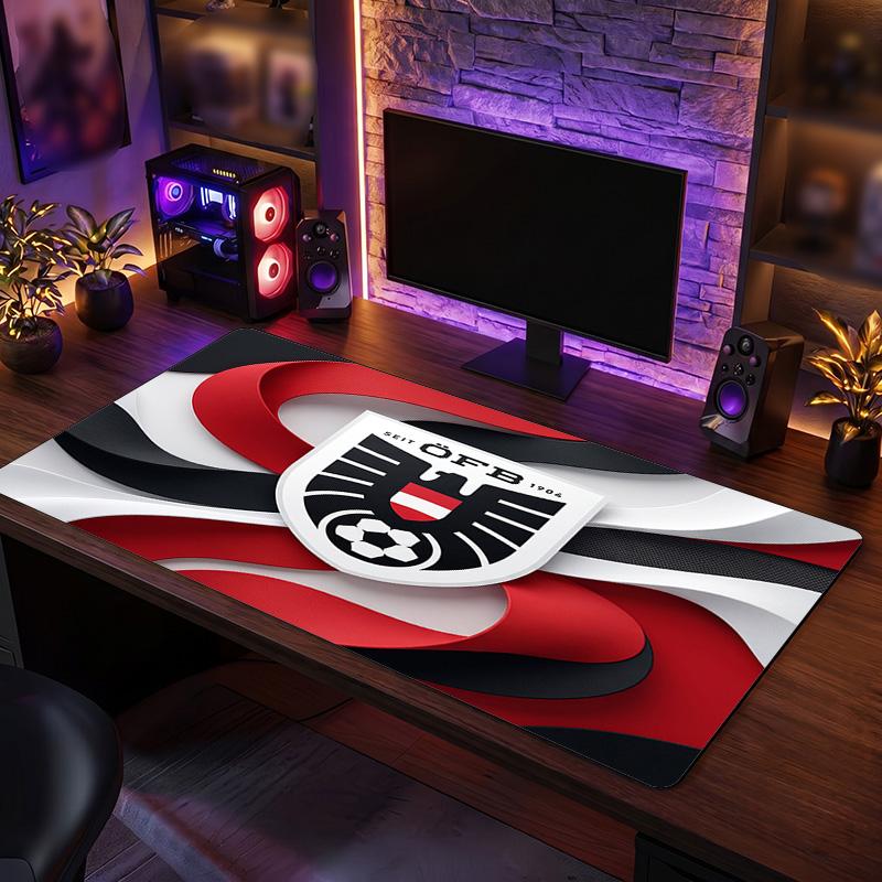 Austria Football Crest Mouse Pad, Extended Non Slip Rubber Desk Mat for Gaming Office Laptop Fan Gift