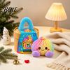 Educational Pretend Play Toy Big Mystery Dumpling Plush Toy, Cute Stuffed Steamed Bun Pillow, Soft Kawaii Food Cuddly Desktop Decor Ornament