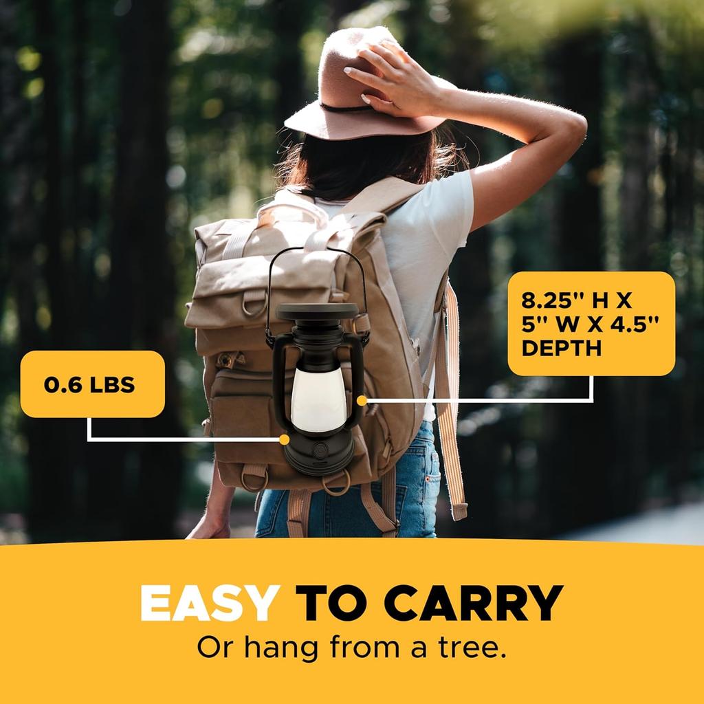 Cozy Retro Horse Charging Atmosphere Light Rechargeable Portable Lantern LED Decorative Lamp for Home/Desk/Bar & Outdoor Camping