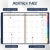 2026 Monthly Planner - 2026 Planner, Jan. 2026 - Dec. 2026, 9" x 11", 2026 Monthly Calendar,12 Colorful Tabs, Faux Leather, Pocket, Note Pages,