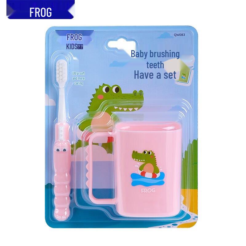 

Frog Children s Soft Bristle Toothbrush and Cup Set