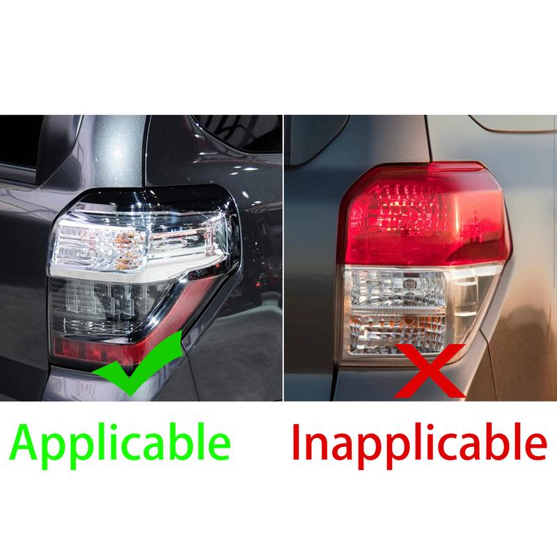 For Toyota 4runner 2010- Carbon Fiber Front and rear headlight trim panel Cover Car Accessories Exterior Decorative Stickers