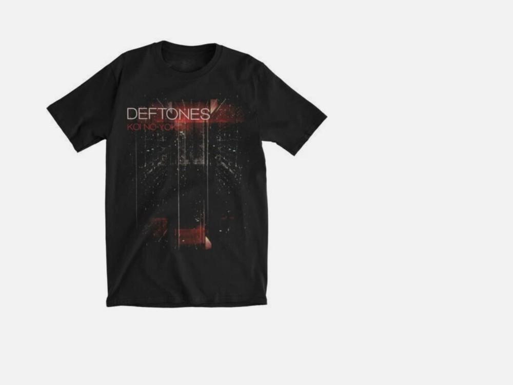 

Винтажная футболка Deftones Koi No Yokan из плотного хлопка, унисекс, черная, полноразмерная M